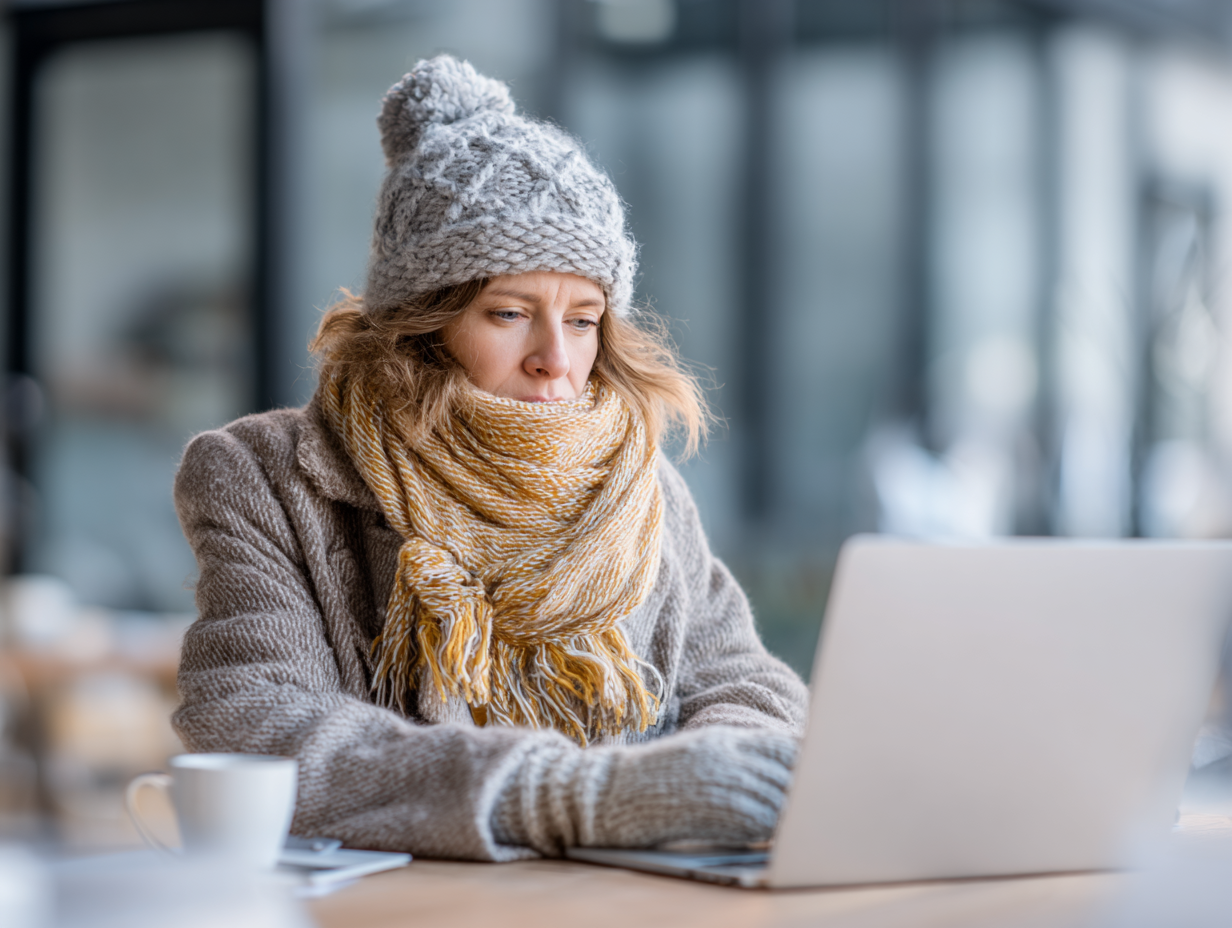 cold office survival warm up cozy